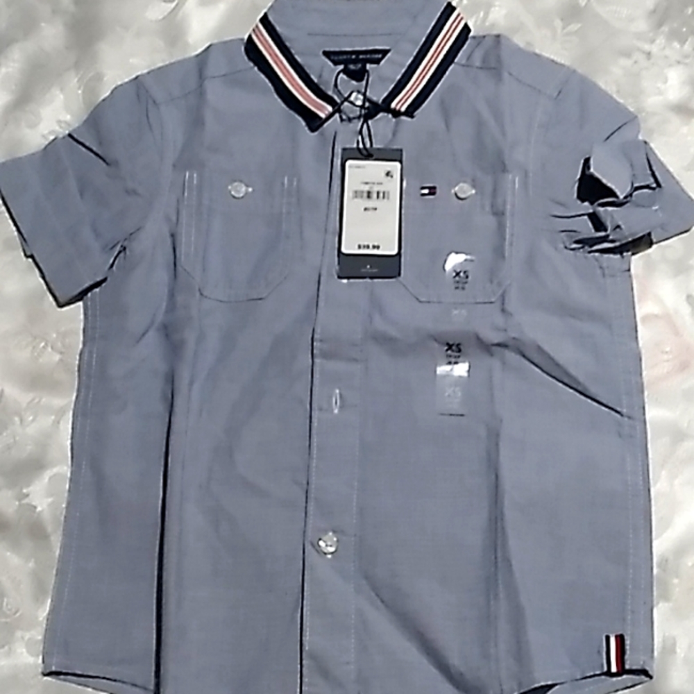 Boys Tommy Hilfiger shirt size 4-5 or XS